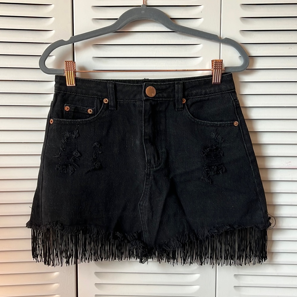 Signature 8 | Black Denim Skirt